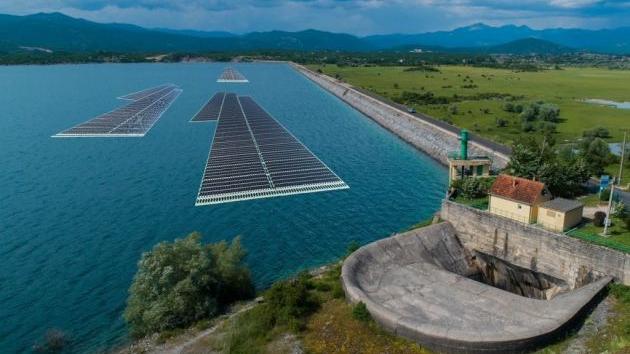 plutajuća solarna elektrana  Slano jezero Nikšić